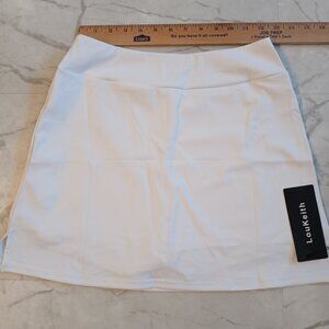 White Knit Tennis Skirt Small